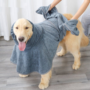 Pamper Your Pet with Our Quick-Drying Water-Absorbent Cotton Bath Towel