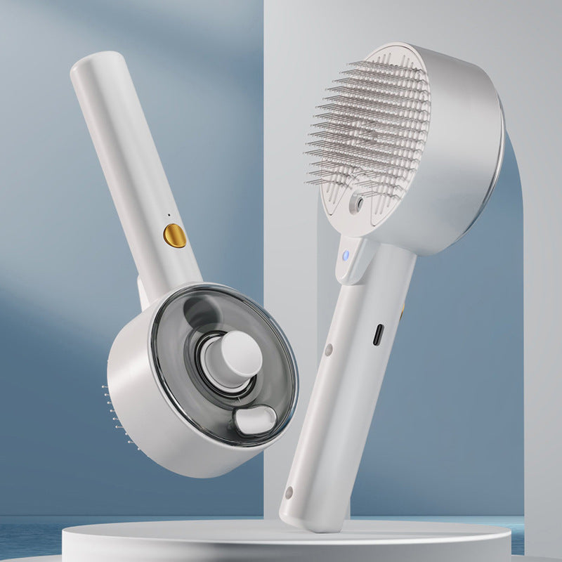 Self-Cleaning Pet Hair Removal Steam Brush For Pets