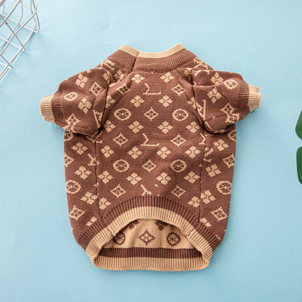 Autumn Winter Thick Warm Pet Sweater For Small Breeds
