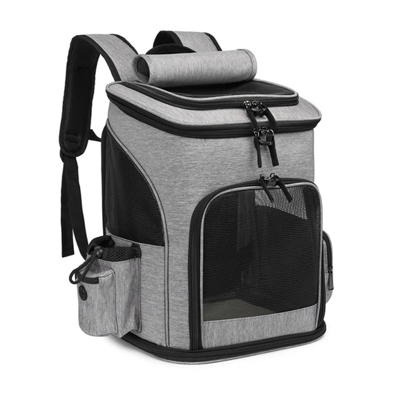 Large Capacity Foldable Pet Backpack Portable Dog And Cat Bag