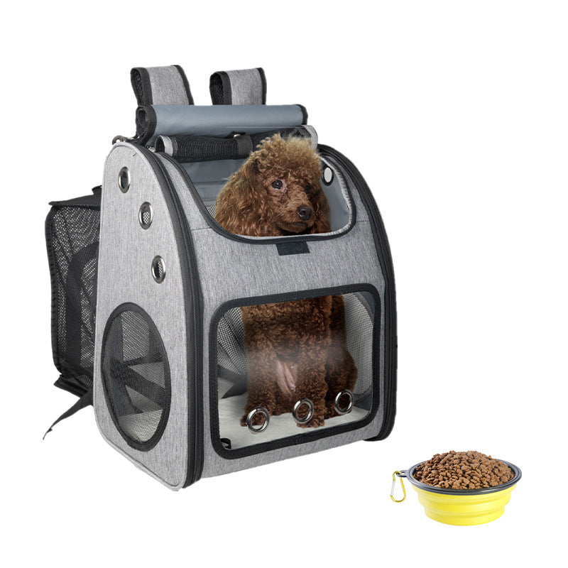 Portable Foldable Breathable Pet Backpack