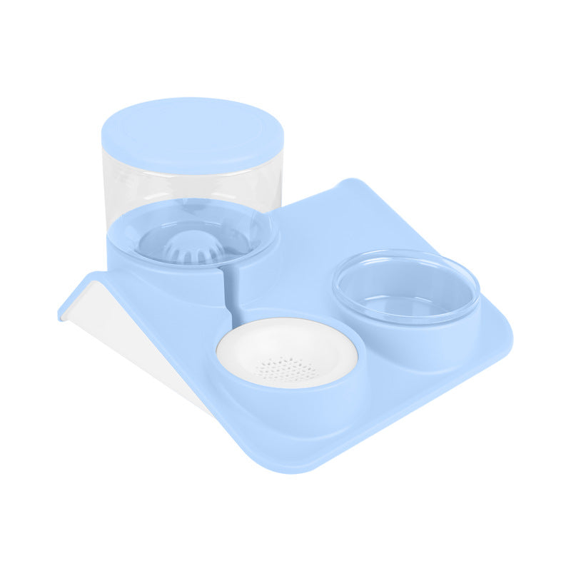 Double Pet Feeder Bowl Durable Food And Water Station