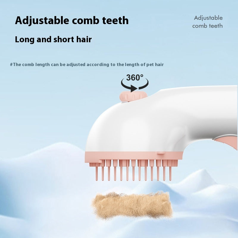 3-in-1 Pet Steam Brush Hair Removal Grooming Comb