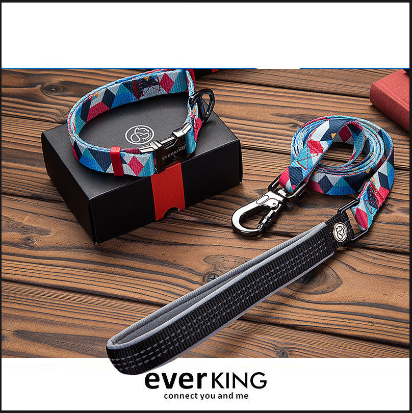 Adjustable Pet Leash And Collar Set