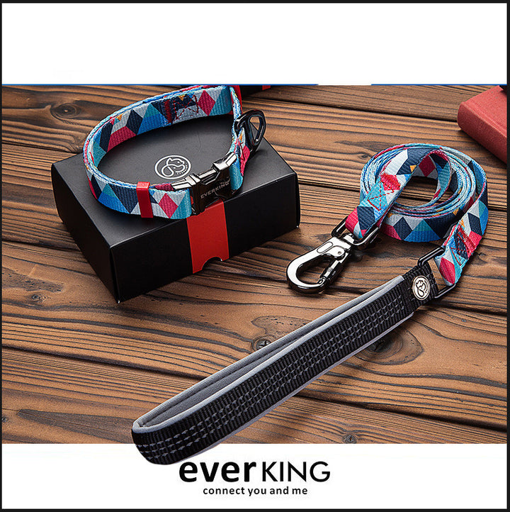 Adjustable Pet Leash And Collar Set