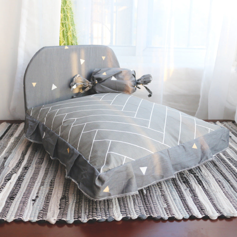 Small Pet Bed Soft Comfortable Teddy Style