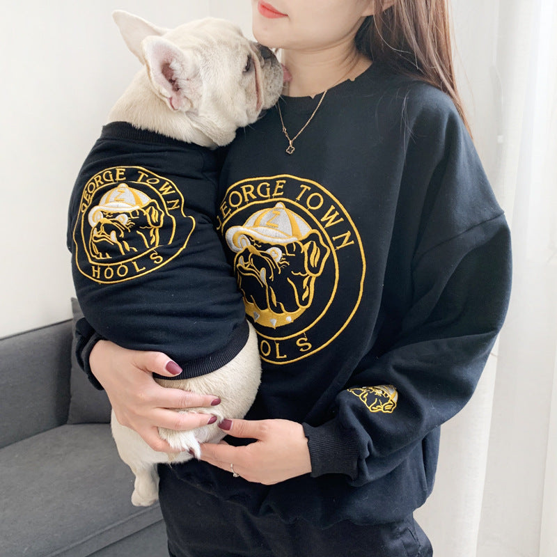 Spring Autumn Pet Embroidered Sweater Clothes For Small Breeds