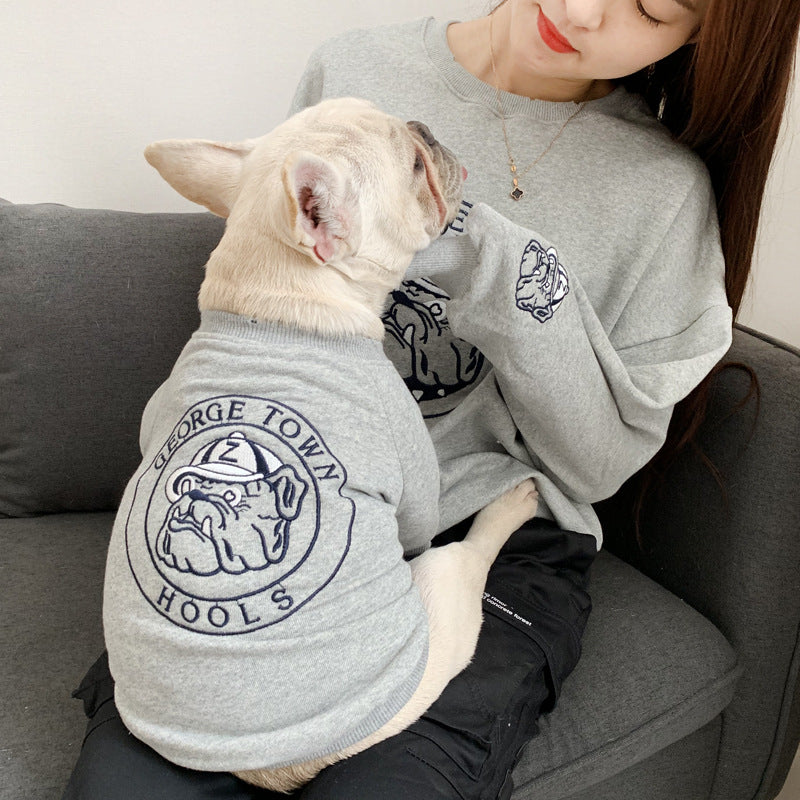 Spring Autumn Pet Embroidered Sweater Clothes For Small Breeds