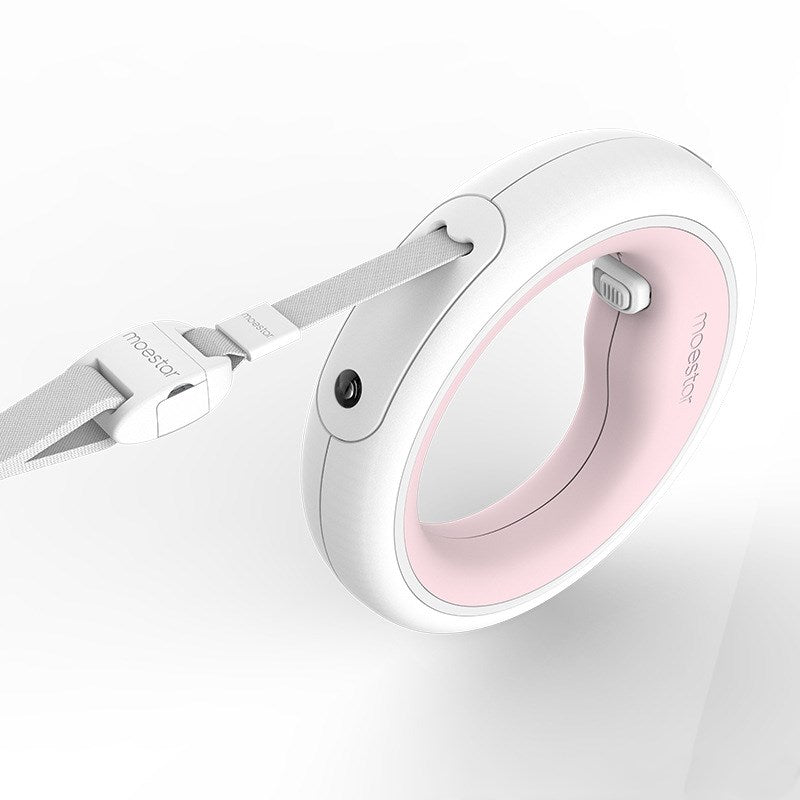 Cute Star Retractable Pet Leash With Chain Collar Design