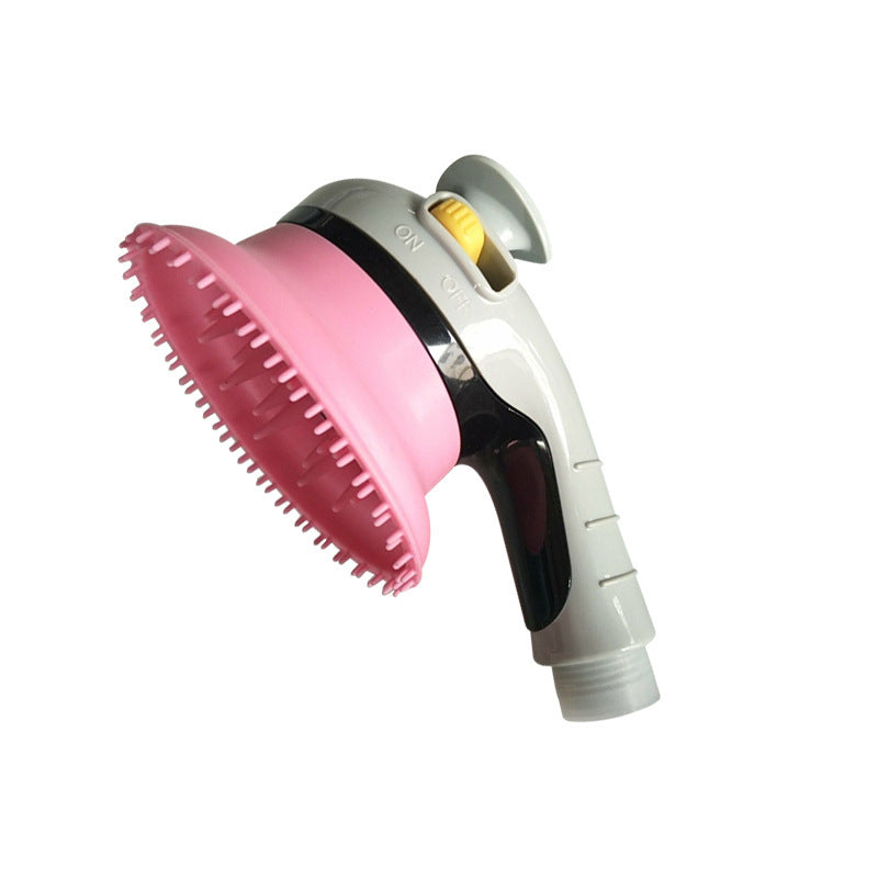 Pet Shower Kit Massage Brush And Adjustable Shower Head