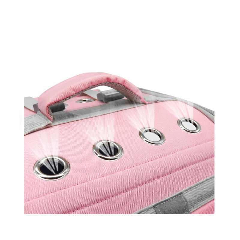 Space Capsule Portable Pet Backpack PVC Laser Pet Bag
