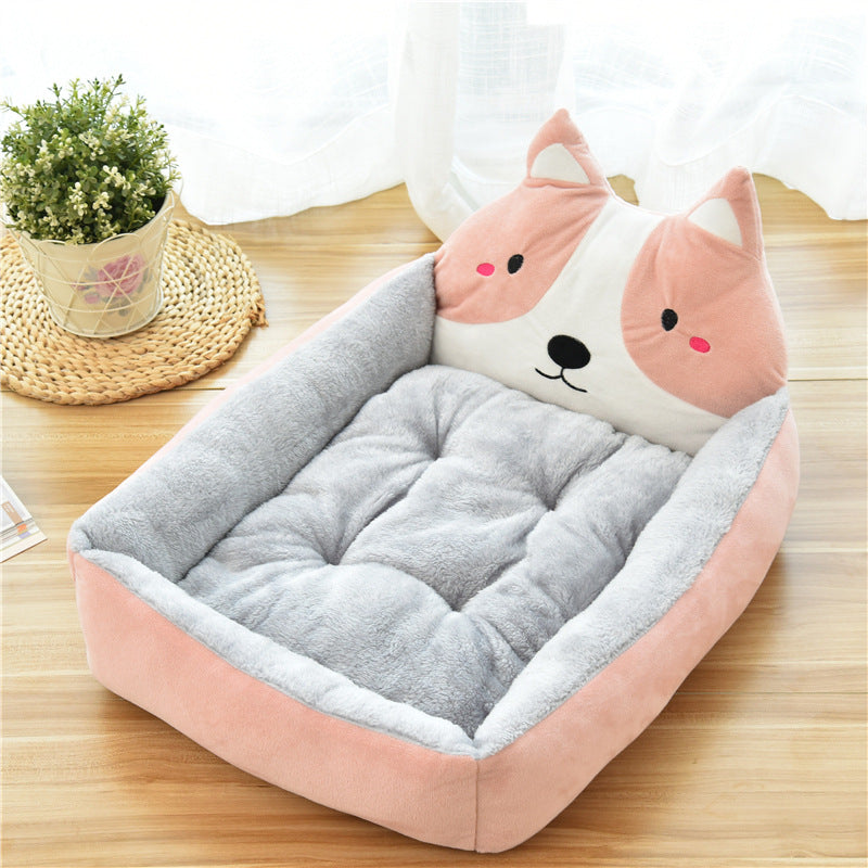 Large Pet Bed Soft Fleece Cozy Warm Nest 7 Colors