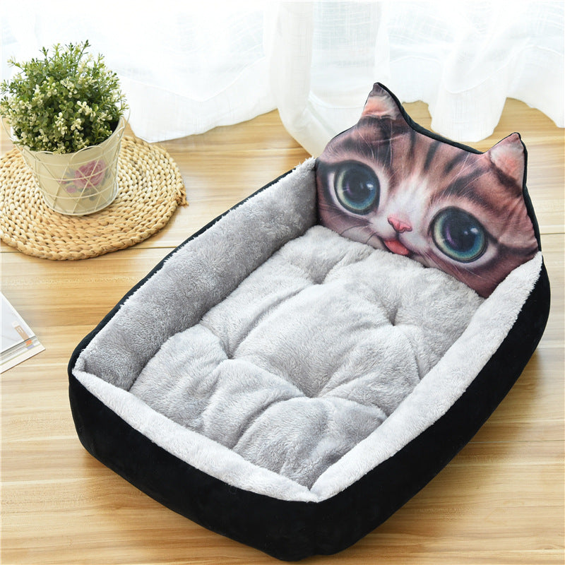 Large Pet Bed Soft Fleece Cozy Warm Nest 7 Colors
