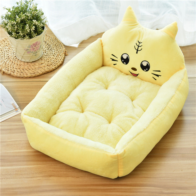 Large Pet Bed Soft Fleece Cozy Warm Nest 7 Colors