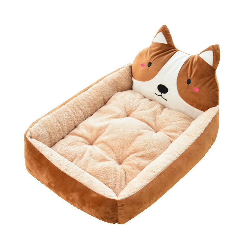 Large Pet Bed Soft Fleece Cozy Warm Nest 7 Colors