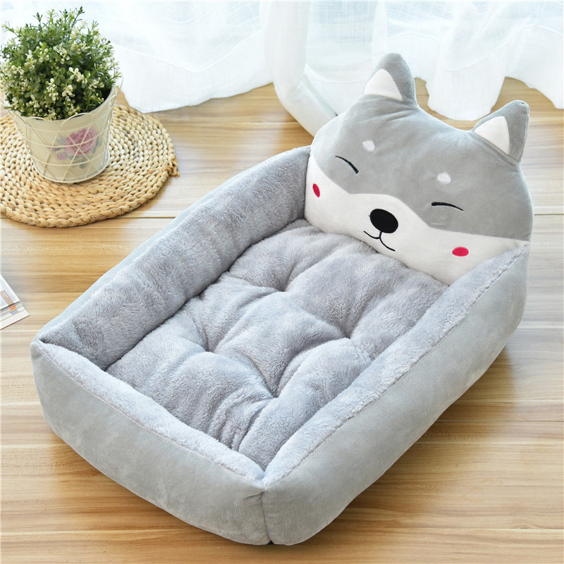 Large Pet Bed Soft Fleece Cozy Warm Nest 7 Colors