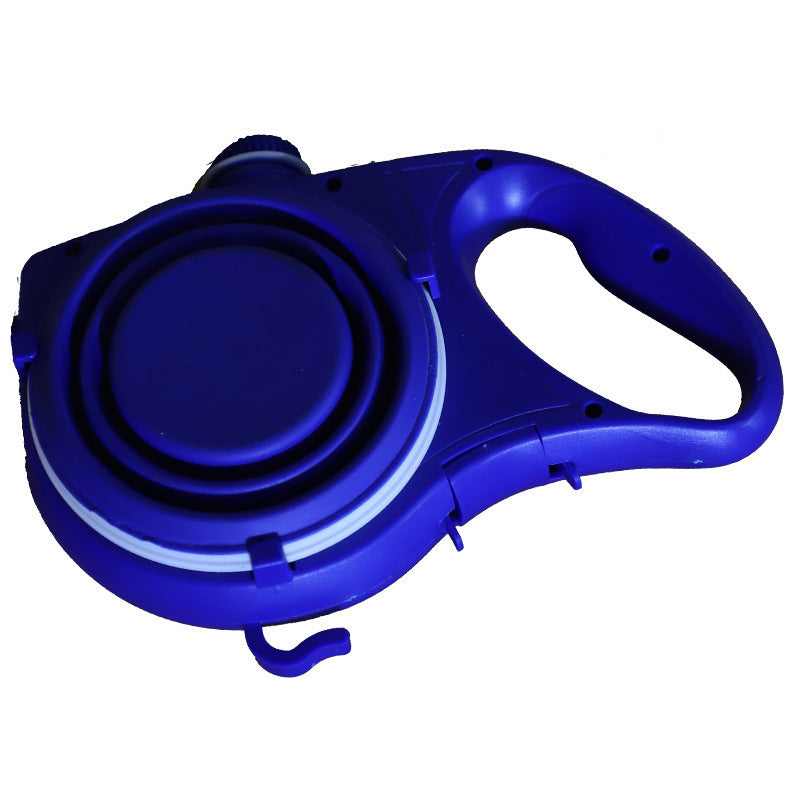 Multifunctional Portable Pet Leash With Built-In Water Bottle Holder