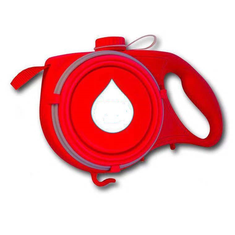 Multifunctional Portable Pet Leash With Built-In Water Bottle Holder