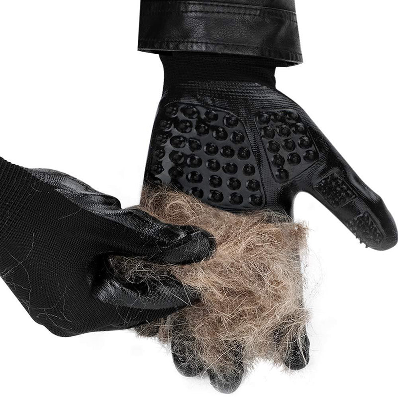 Pet Hair Removal Grooming Glove Soft Rubber Brush For Pets