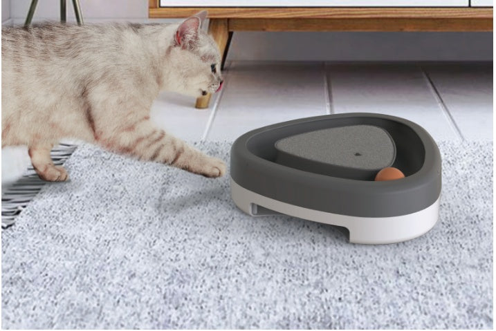 Smart Electric Pet Toy Triangle Turntable For Interactive Scratching