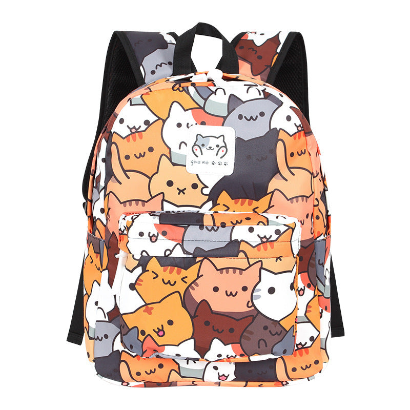Cat Print Pattern Portable Backpack For Pets