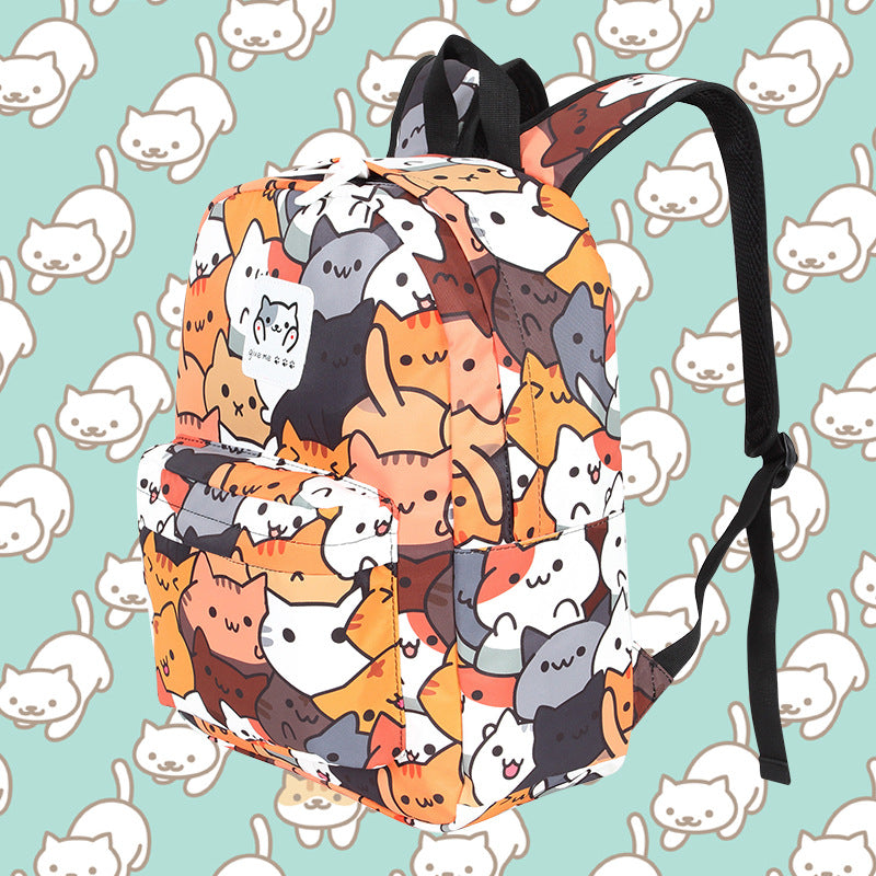 Cat Print Pattern Portable Backpack For Pets