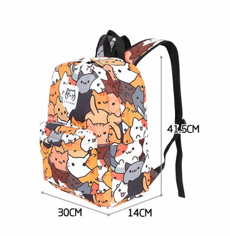 Cat Print Pattern Portable Backpack For Pets
