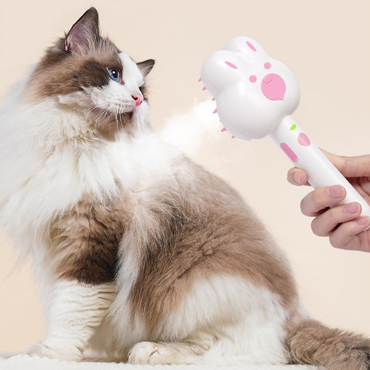Rechargeable Pet Grooming Steam Brush Hair Remover Comb