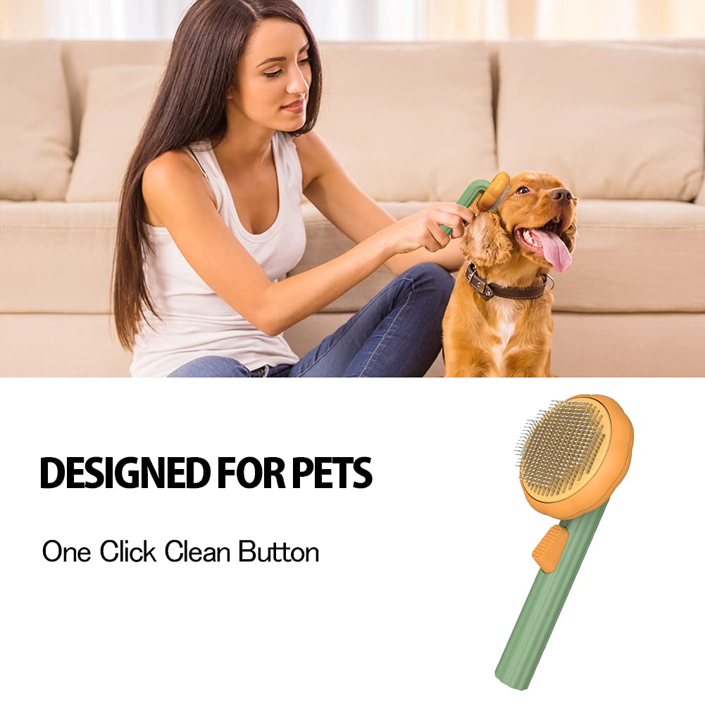 Self-Cleaning Pet Slicker Brush Grooming Tool For Pets