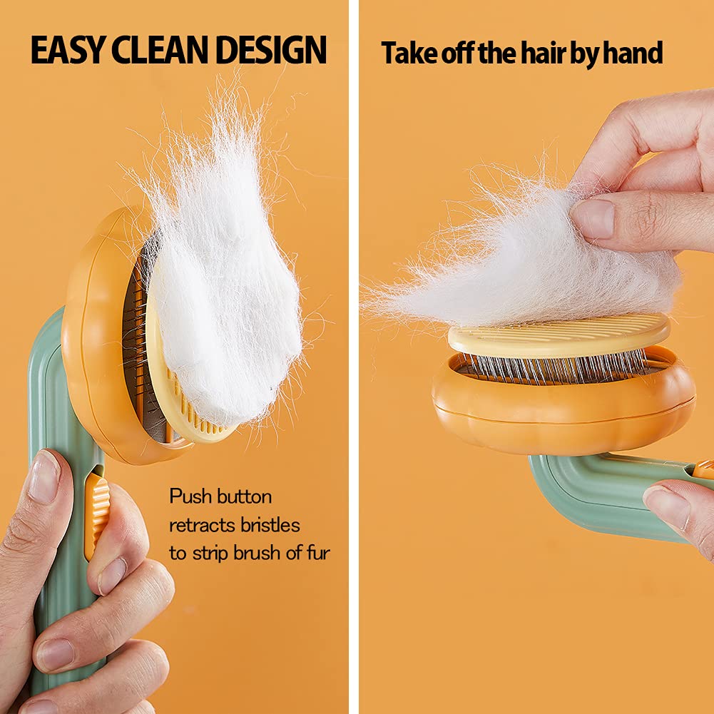 Self-Cleaning Pet Slicker Brush Grooming Tool For Pets