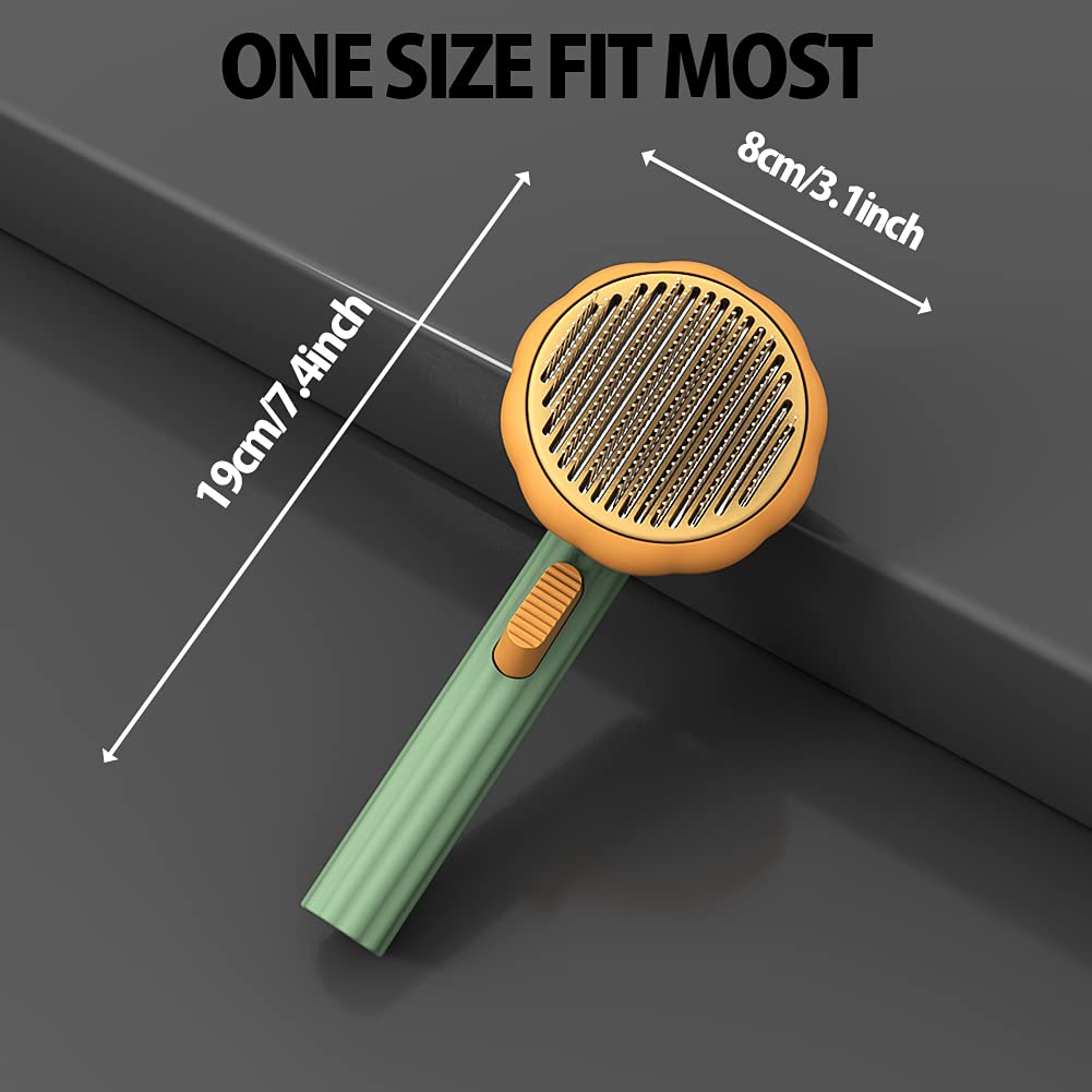Self-Cleaning Pet Slicker Brush Grooming Tool For Pets