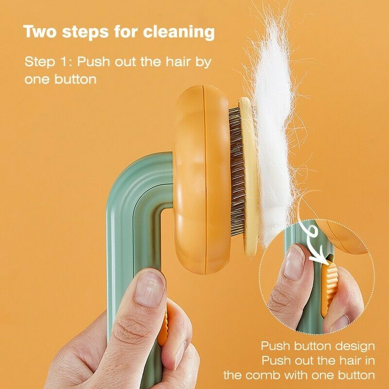 Self-Cleaning Pet Slicker Brush Grooming Tool For Pets