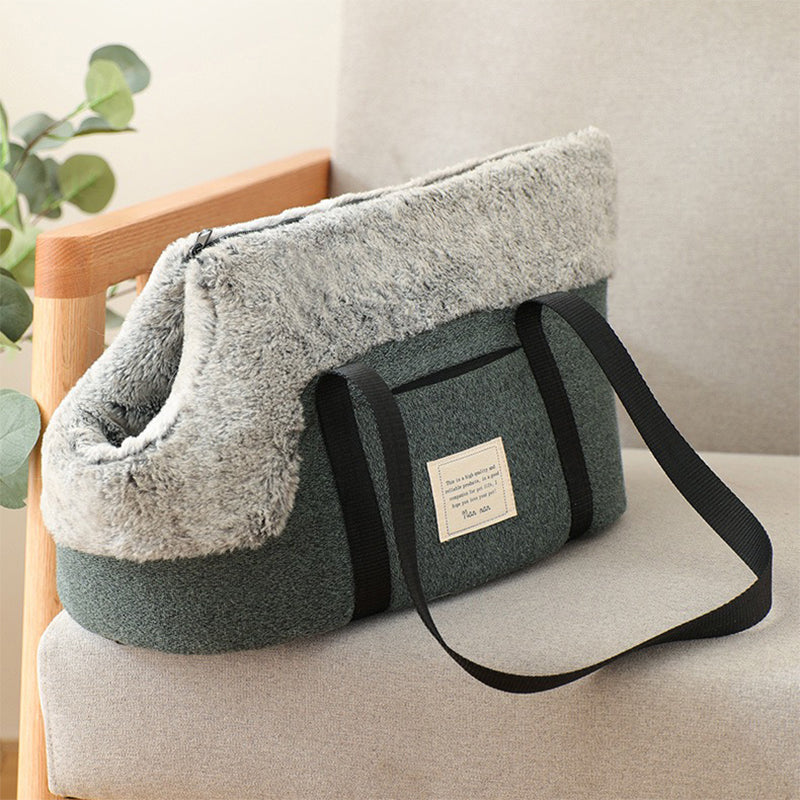 Warm Portable Pet Messenger Backpack For Cats