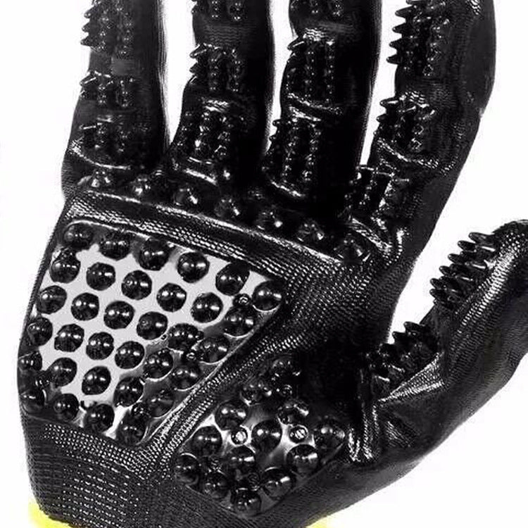 Pet Hair Removal Grooming Glove Soft Rubber Brush For Pets