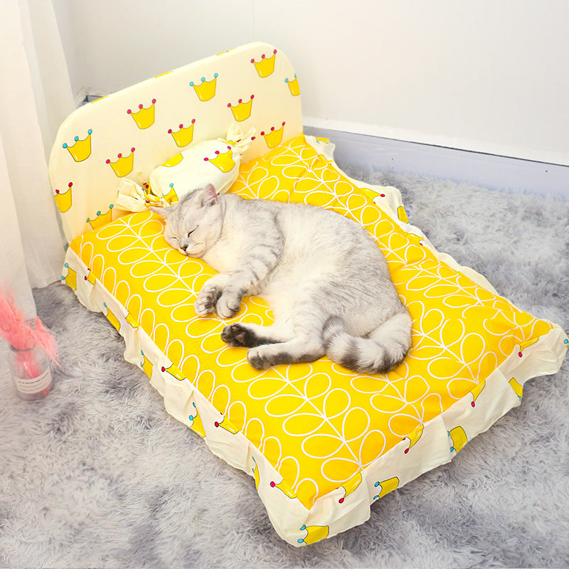 Small Pet Bed Soft Comfortable Teddy Style