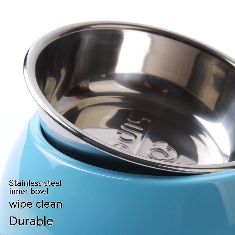 Stainless Steel And Melamine Pet Bowl Durable Tableware