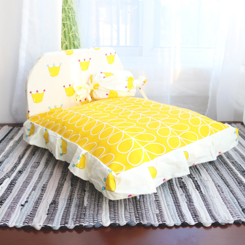 Small Pet Bed Soft Comfortable Teddy Style
