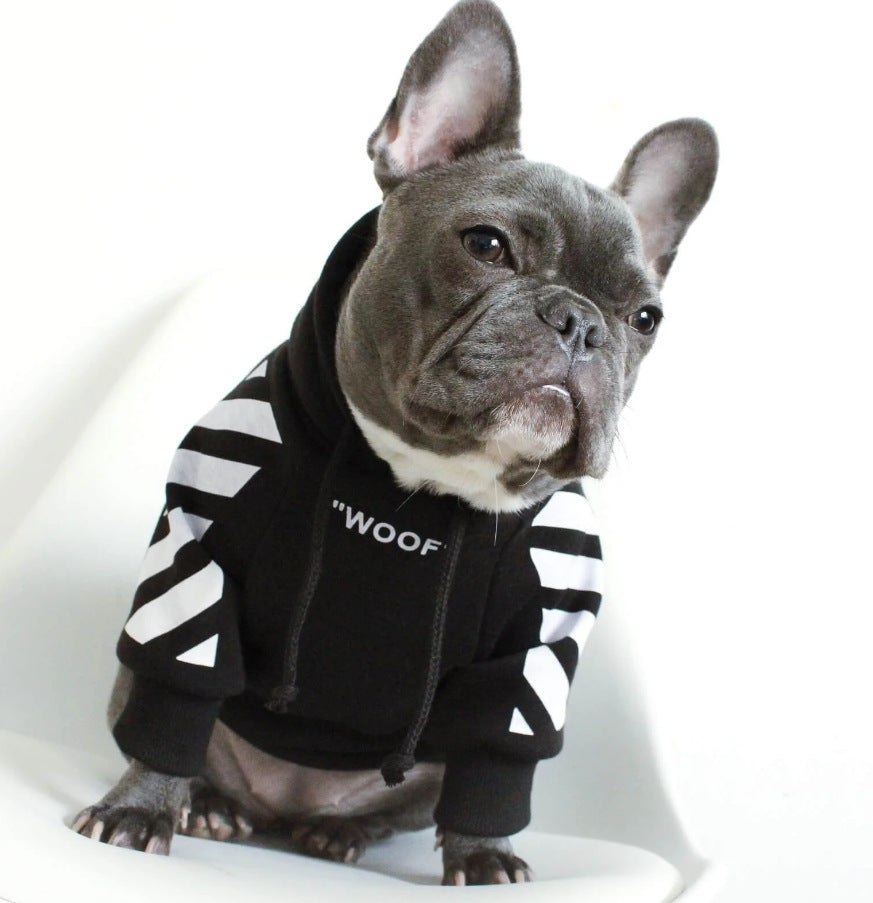 Pet Fashion Three Stripe Sports Sweater For Autumn Winter