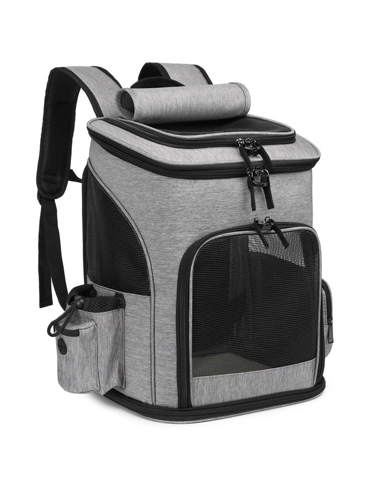 Large Capacity Foldable Pet Backpack Portable Dog And Cat Bag