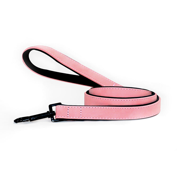 Pull-Resistant Leather Pet Leash Durable And Stylish