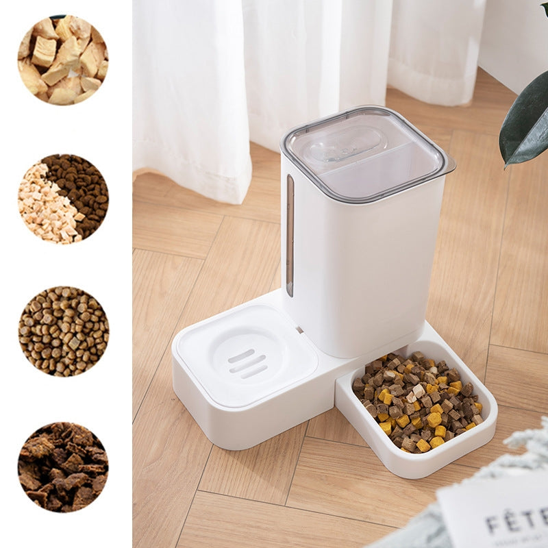 Automatic Double Pet Water And Food Bowl Durable Plastic