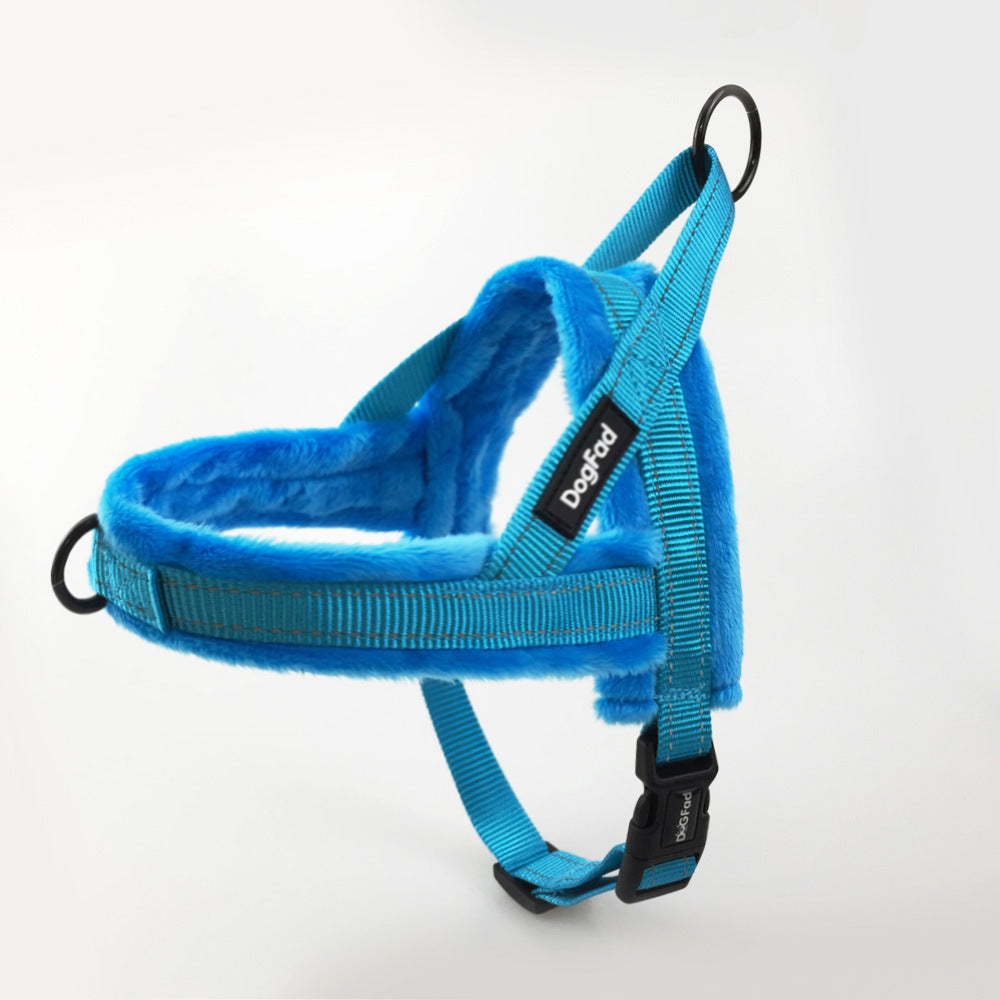 Pet Chest Strap Harness With Padded Lining And Leash