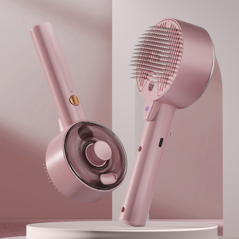 Self-Cleaning Pet Hair Removal Steam Brush For Pets