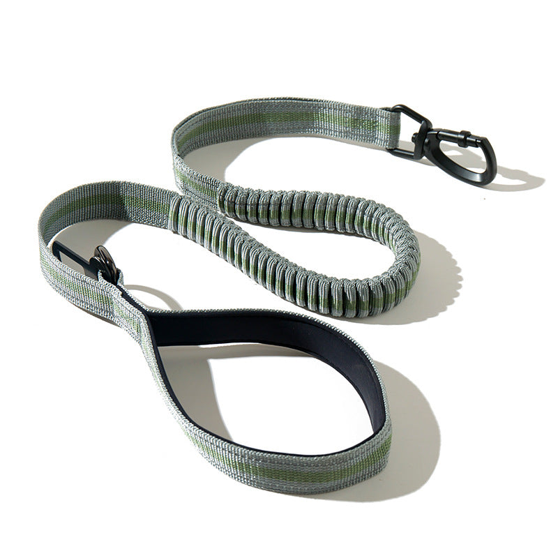 Fluorescent Elastic Retractable Pet Leash Durable Anti-Break Design