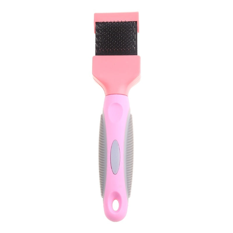 Double-Sided Pet Grooming Brush Fur Shedding Massage Comb