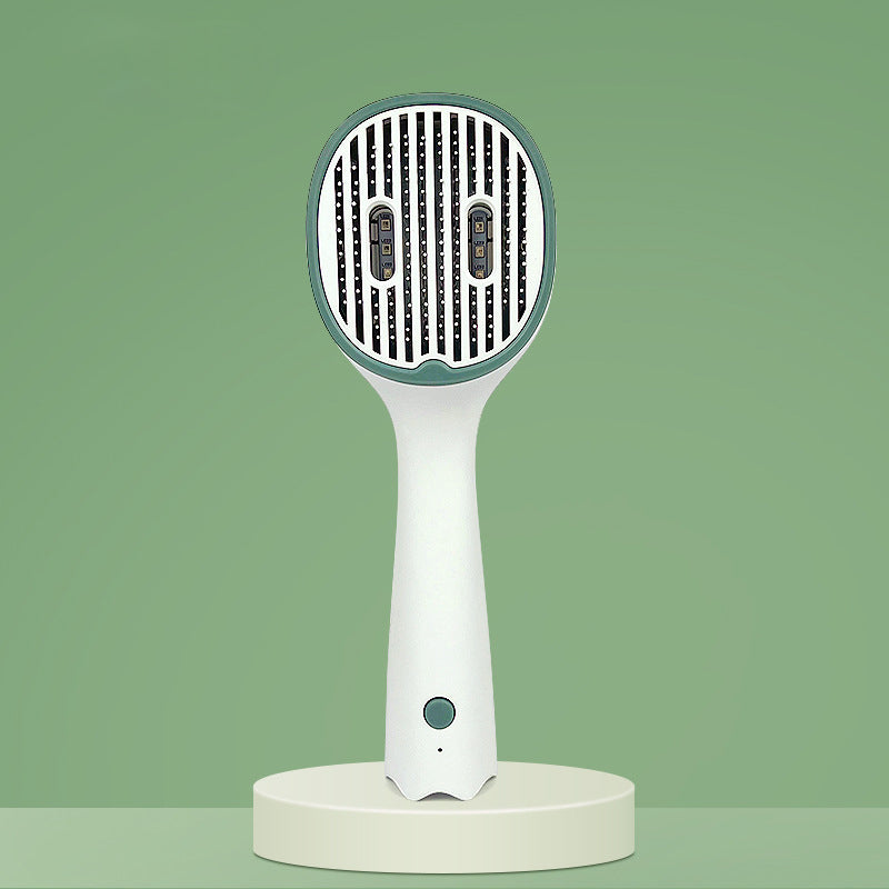 UVC Sterilized Self-Cleaning Pet Grooming Slicker Comb