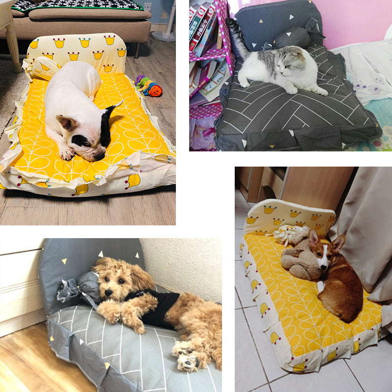 Small Pet Bed Soft Comfortable Teddy Style