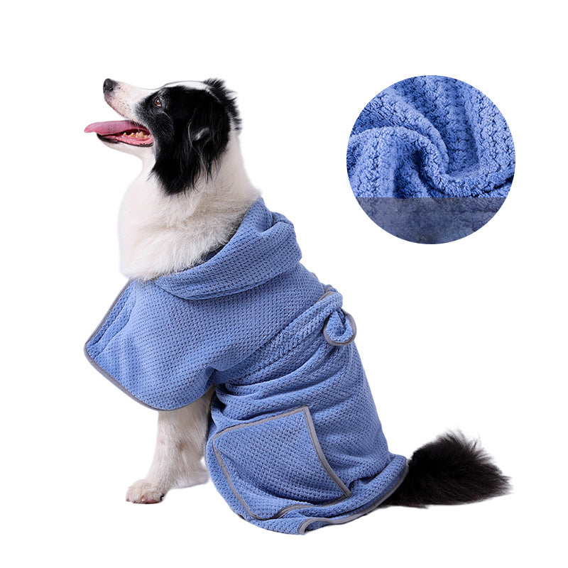 High-Absorbent Quick-Dry Bath Robe Towel Soft Pet Towel