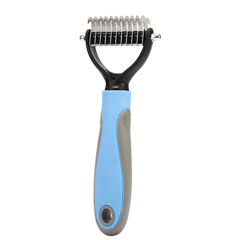 Double-Sided Stainless Steel Pet Grooming Brush Hair Removal Comb