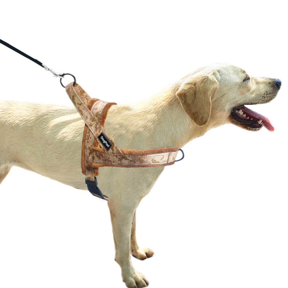Pet Chest Strap Harness With Padded Lining And Leash